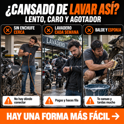 Hidrolavadora Inalámbrica con 2 Baterías + Kit de Herramientas Gratis