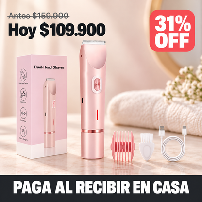 Rasuradora Depiladora 2 en 1 para Mujer — Recargable USB